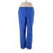 Jones New York Signature Dress Pants - High Rise Straight Leg Boyfriend: Blue Bottoms - Women's Size 10