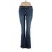 Simply Vera Vera Wang Jeans - Low Rise: Blue Bottoms - Women's Size 6