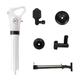 JISADER Toilet Air Pressure Inflator Plunger Pump Kits with 4 Heads Air Drain Augers Detachable for Bathtub Shower Pneumatic Dredger