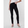 Skinny-fit-Jeans VERO MODA "VMSANDRA SHR SKINNY JEANS BLACK NOOS" Gr. XS (34), Länge 32, schwarz (black) Damen Jeans Röhrenjeans