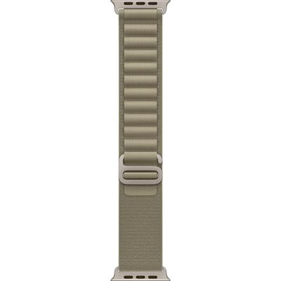 APPLE Smartwatch-Armband "49mm Alpine Loop - Small" Uhrenarmbänder grün (oliv) Ersatzarmbänder