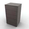 Calligaris Universal Dresser w/ 5 Drawers Metal in Brown | Wayfair CS609615617617617600000