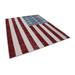 White 98" x 121" L Area Rug - Rug N Carpet Flag Patchwork Flag Cotton Handmade Area Rug 121.0 x 98.0 x 0.4 in Cotton | 98" W X 121" L | Wayfair