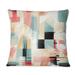 East Urban Home Beige & Light Green Cubic Sophistication - Geometric Printed Throw Pillow Polyester/Polyfill blend | 16 H x 16 W x 5 D in | Wayfair