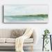 Ivy Bronx Green Ribbon Coast I by J Paul - Wrapped Canvas Print Canvas, Solid Wood | 8 H x 20 W x 1.5 D in | Wayfair