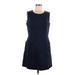 Boden Casual Dress - Mini Scoop Neck Sleeveless: Blue Print Dresses - Women's Size 10 Petite