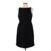 Banana Republic Casual Dress - Party High Neck Sleeveless: Black Print Dresses - Women's Size 6