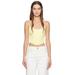 Yellow Scoop Neck Camisole