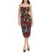 Cosette Floral Embroidered Strapless Body-con Dress