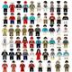 60pcs/set Occupation Mini Figures Model Building Blocks Accessories Brick Compatibled with Original Toys