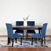Roundhill Furniture Vanzo Contemporary 5-Piece Dining Set, Dining Table with 4 Stylish Chairs