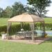 Outdoor Patio Double Roof Gazebo Canopy Shelter with Removable Mesh Netting,10' x 10'