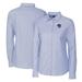 Women's Cutter & Buck Light Blue Binghamton Rumble Ponies Stretch Oxford Long Sleeve Tri-Blend Button-Up Dress Shirt