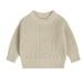Baby Sweater Toddler Kids Children S Solid Knit Winter Clothes For Girls S Clothes Top Sweatshitr Beige 3 Years-4 Years