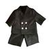 HIBRO Bow Tie Outfit Kids Boy Girl Suit Small Suit Fower Child Performance Boys Dress Three Piece Set Outfits Clothes