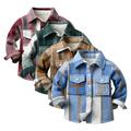 Godderr Kids Toddler Warm Shirt Jackets for Boys Fleece Long Sleeve 6M-9Y Baby Flannel Shirt Fleece Lined Plaid Fleece Button down Infant Shirt Outwear