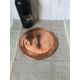 Vintage, French, Copper and Iron, Light weight,Saucepan Lid, Splash Guard.