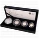 2011 Britannia Four Coin Set Silver Proof Set 0.958 Fine Silver Royal Mint Ideal Gift Perfect Anniversary Birthday Present Coin Collection