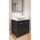 Countertop Vanity unit painted in Farrow & Ball. Ceramic Sink. Lincoln Vanity Unit