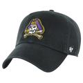 Men's '47 Black ECU Pirates Clean Up Adjustable Hat