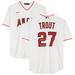 Mike Trout Los Angeles Angels Autographed White Nike Replica Jersey with "14,16,19 AL MVP" Inscription
