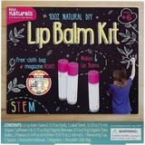 Kiss Naturals - Lip Balm Making Kit - STEM DIY Lip Balm Kit for Kids with Organic Ingredients: Castor Oils Beeswax Shea Butter & More Includes Cloth Bag - Makes 6 Lip Balms