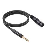 Carevas Audio cable Audio Cable 3.3ft Balanced Audio cable Male XLR 6.35 Power Supply Balanced Cable 3.3ft Stereo Male 48V Power Supply 48V Supply Female Mer Cable Male Dazzduo Audio Nebublu