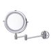 Wall Mounted Lighted Makeup Vanity Mirror 7 inch 1X/10X Magnifying Mirror with 3 Color Lights Double Sided Bathroom Mirror with Dimmable LED Lights