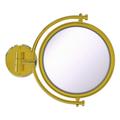 Allied Brass 8-inch Wall Mounted 4x Magnification Makeup Mirror Polished Brass