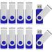 Aiibe 10 Pack 4GB 4G Flash Drive USB Flash Drive Thumb Drives USB 2.0 Memory Stick Wholesale/Lot/Bulk (4GB 10 Pack Blue)