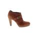 Cole Haan Heels: Brown Print Shoes - Women's Size 9 1/2 - Round Toe