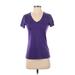 Nike Active T-Shirt: Purple Activewear - Women's Size X-Small