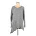 Calvin Klein Performance Pullover Sweater: Gray Tops - Women's Size Medium
