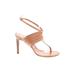 Manolo Blahnik Sandals: Tan Solid Shoes - Women's Size 40 - Open Toe