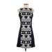 Kensie Casual Dress - A-Line: Black Print Dresses - New - Women's Size X-Small