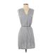 Drew Casual Dress - Shirtdress: Gray Solid Dresses - Women's Size X-Small