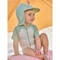 UV Protection Swimsuit for Baby Boys sage green