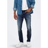 Straight-Jeans ONLY & SONS "ONSWEFT REGULAR WB 0021 TAI DNM NOOS", Herren, Gr. 31, Länge 32, blau (blau denim), Denim/Jeans, Obermaterial: 98% Baumwolle, 2% Elasthan, Abriebeffekte, casual, regular fit lang, Jeans, im 4-Pocket-Style