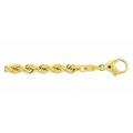 Goldarmband ADELIA´S "585 Gold Kordel Armband 18,5 cm" Armbänder Gr. Gelbgold 585, goldfarben (gold) Damen Armbänder Gold