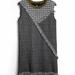 Anthropologie Dresses | Anthropologie Thml Asymmetrical Color Block Jacquard Tweed Fringe Shift Dress | Color: Black/White | Size: M