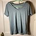 Nike Tops | Gray Nike Dri-Fit Women's V-Neck T-Shirt (L) | Color: Gray | Size: L