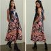 Anthropologie Dresses | Anthropologie Cynthia Floral Sleeveless A Line Midi Shift Dress | Color: Blue/Pink | Size: Xs