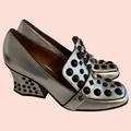 Coach Shoes | Coach 1941 Silver Metallic Studded High Vamp Loafers 5.5 | Color: Silver | Size: 5.5