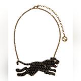 Gucci Jewelry | Gucci Black Multi Crystal Antique Gold Pearl Tiger Cat Necklace Baroque Italy | Color: Black/Gold | Size: Os
