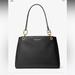 Michael Kors Bags | Nwot Michael Kors Trisha Large Logo Shoulder Bag - Black Logo | Color: Black | Size: Os