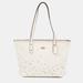 Coach Bags | Coach Ivory Leather Stardust Studs City Zip Tote | Color: White | Size: Os