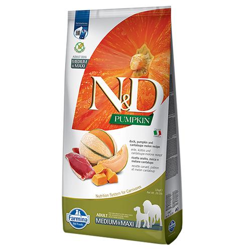 Farmina N&D Medium/Maxi Kürbis, Ente & Cantaloupe-Melone Sparpaket: 2 x 12 kg