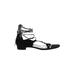 Stuart Weitzman Sandals: Black Solid Shoes - Women's Size 10 1/2 - Open Toe