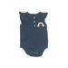 Cat & Jack Short Sleeve Onesie: Blue Marled Bottoms - Size 3-6 Month