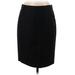 J.Crew Casual Skirt: Black Solid Bottoms - Women's Size 6